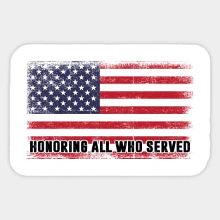 Patriotic USA Memorial Day Family Men Women Boys & Girls Sticker